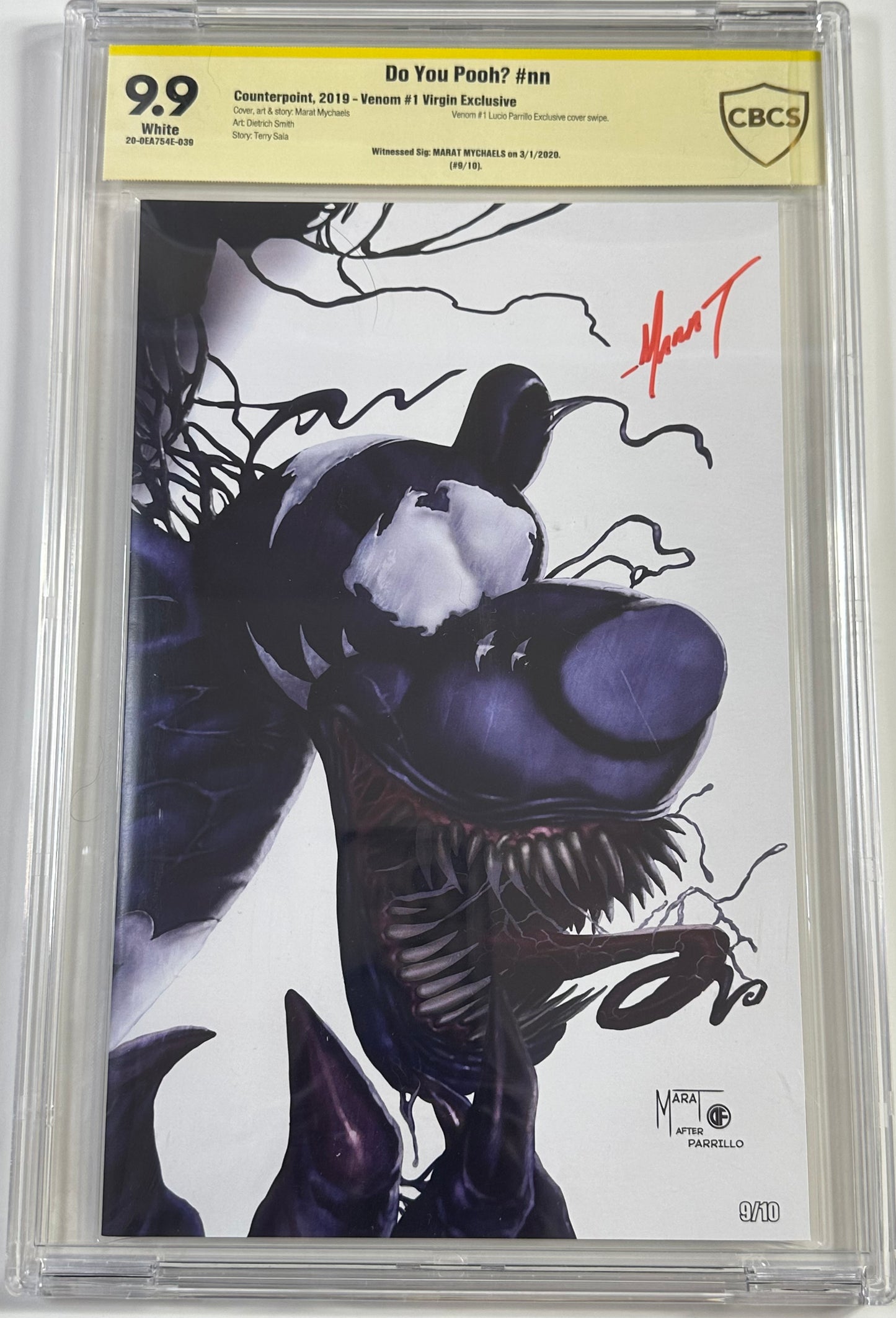 Do You Pooh Venom#1 Parrillo Homage Signed 9.9