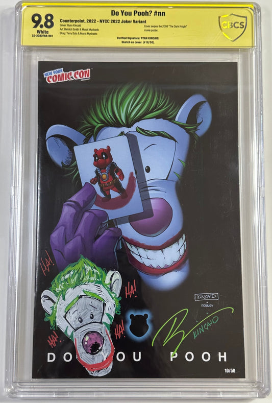 Do You Pooh Dark Knight Movie Homage Signed and Remarked 9.8