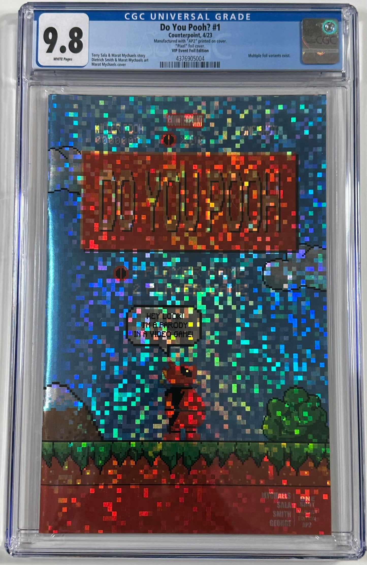 Do You Pooh Dead Pool Mario VIP Party Pixel Foil AP2 9.8