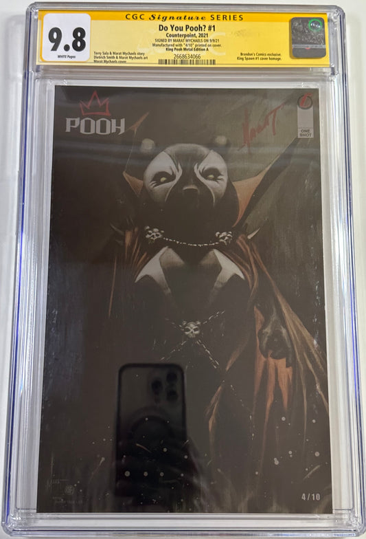 Do You Pooh King Spawn Metal Signed 9.8