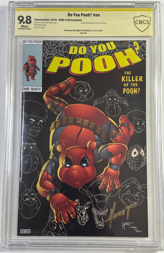 Do You Pooh Amazing Spiderman #100 Original 2018 signed 9.8