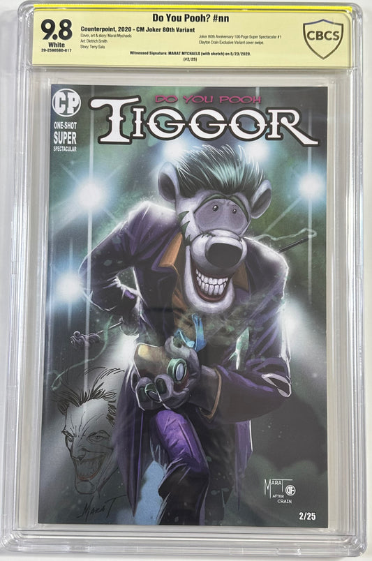 Do You Pooh Tiggor Joker 80th Anniversary Clayton Crain Homage Remarked 9.8