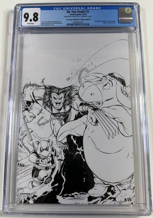 Do You Pooh Hulk #181 Sketch Variant 9.8