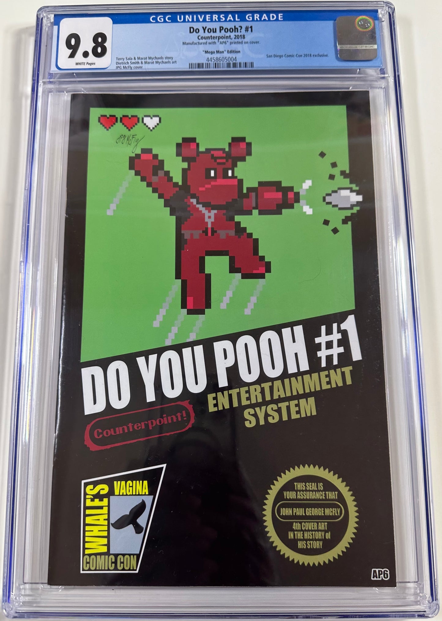 Do You Pooh Megaman 8 Bit NES Homage Grail 9.8