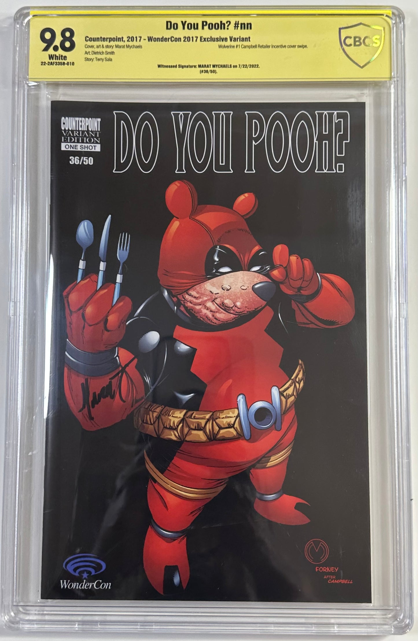 Do You Pooh Wolverine #1 Signed by Marat