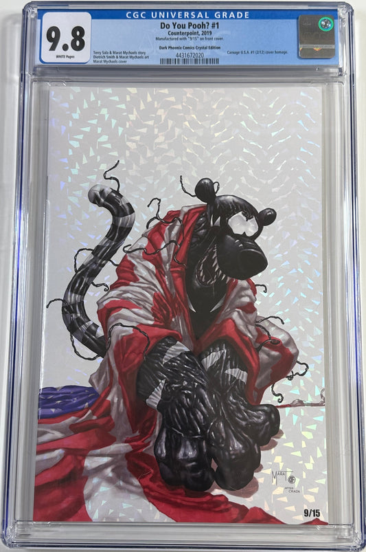 Do You Pooh Carnage USA Clayton Crain Homage Crystal Fleck 9.8