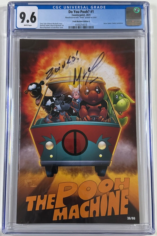 Do You Pooh Scooby Doo Signed On The Slab by Mathew Lillard 9.6