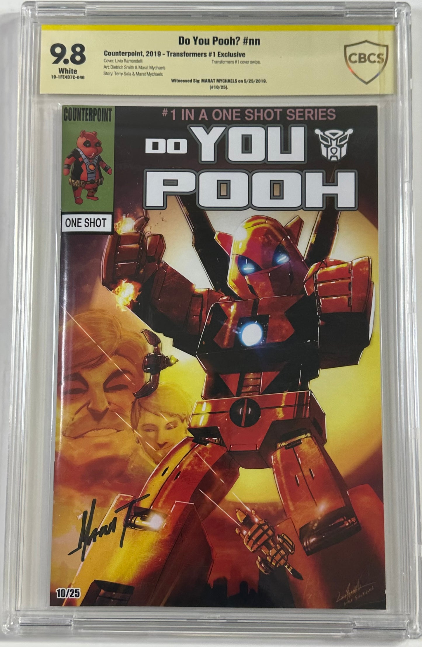 Do You Pooh Transformers #1 Signed 9.8