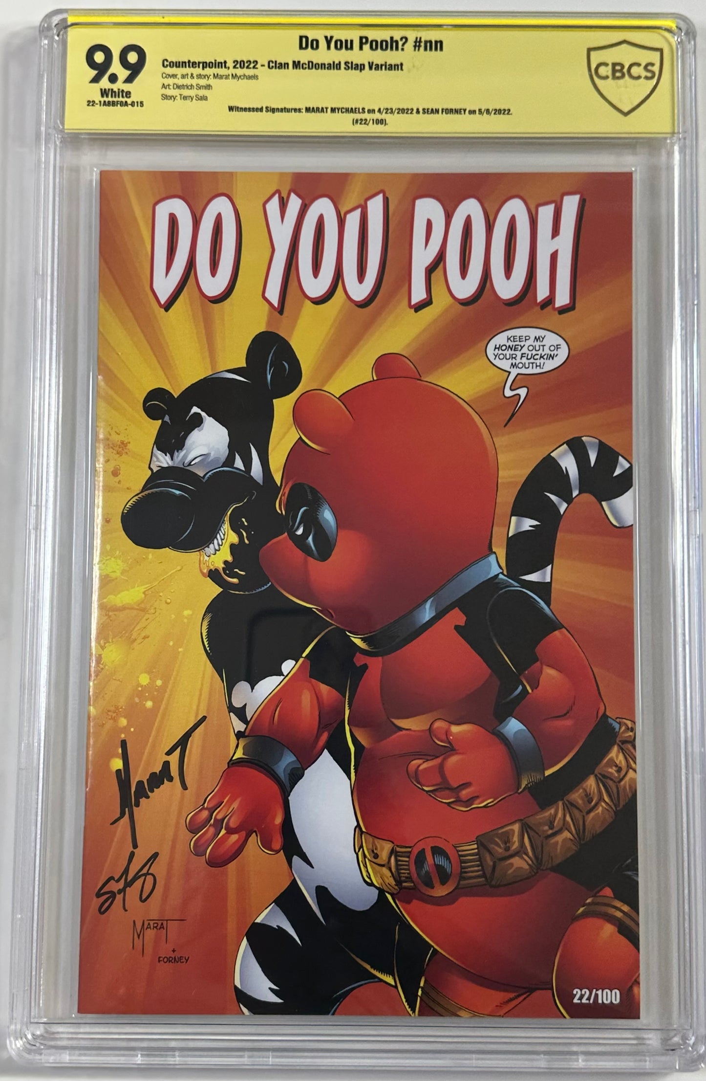 Do You Pooh Chris Rock Slap Homage 2X Signed 9.9