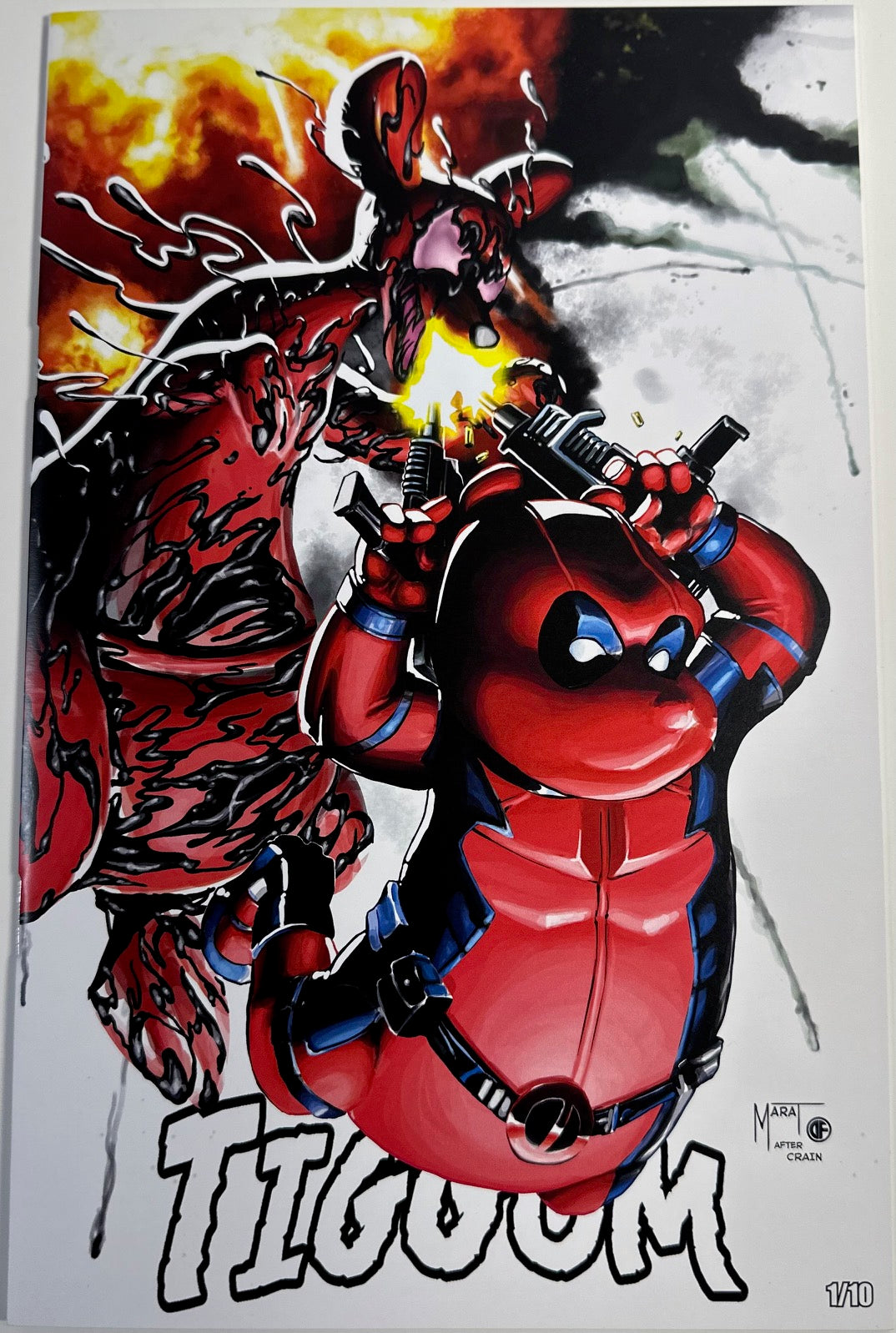 Do You Pooh Venom #1 Clayton Crain Deadpool Homage 1/10