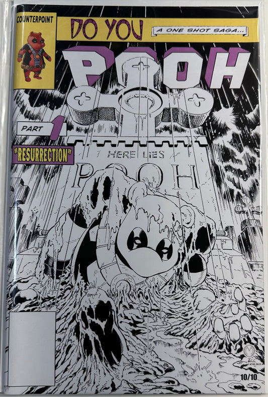 Do You Pooh Web of Spiderman #32 Rare B&W #10/10